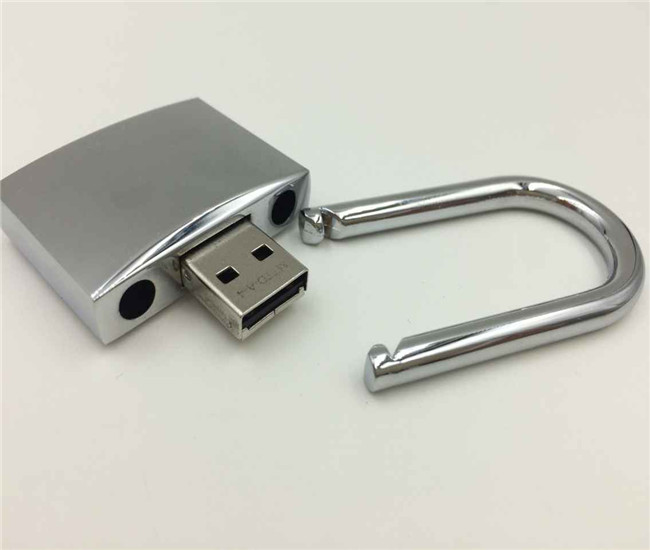 全金屬鎖頭U盤—國外禮品公司定制鎖頭U盤禮品 鎖頭U盤制作廠家