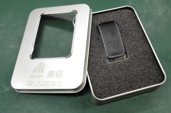 澳信集團定做皮套U盤禮品 皮套U盤定制廠家