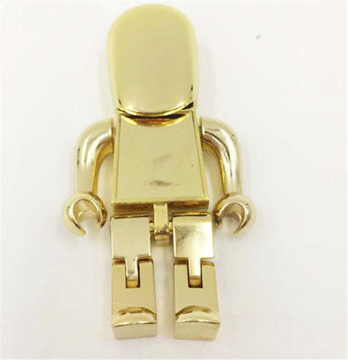 高大尚全金屬機器人U盤禮品 鋅合金U盤定制廠家 全金屬機器人U盤制作工廠