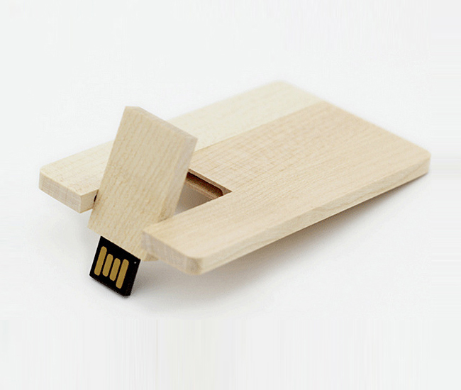 超薄竹木卡片U盤 高檔環保木質優盤定制廠家