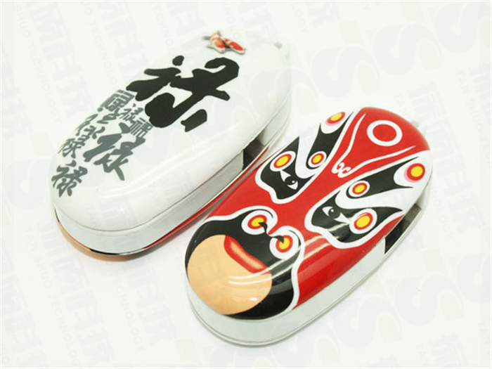 中國(guó)風(fēng)國(guó)粹京劇臉譜U盤禮品   臉譜U盤制作工廠