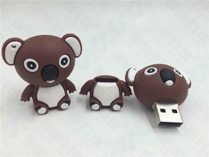 個(gè)性卡通系列考拉U盤禮品 pvc開模定制優(yōu)盤廠家    考拉U盤定制廠家
