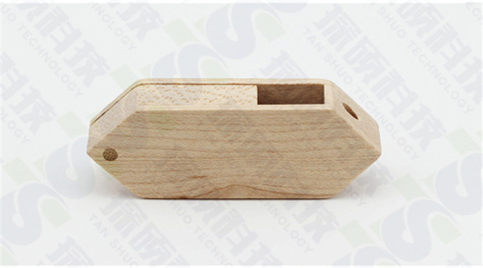 環保棱角楓木旋轉U盤 天然實木禮品U盤生產廠家   精美時尚禮品U盤制作工廠