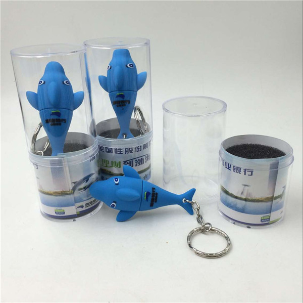 仿真海豚U盤制作工廠,3D立體U盤禮品,卡通動物u盤訂做,銀行禮品U盤